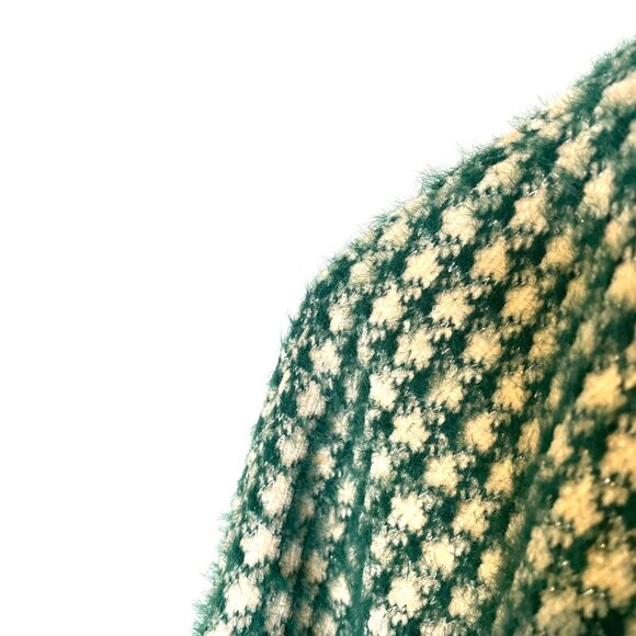 Feminine | Anthropologie Houndstooth Swing Jacket | Green and Cream by Greylin | - Picture 14 of 16